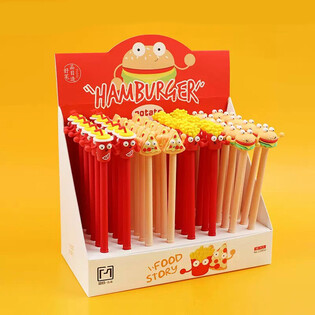 Stylos Bille Fast-food en Présentoir (48 pièces)