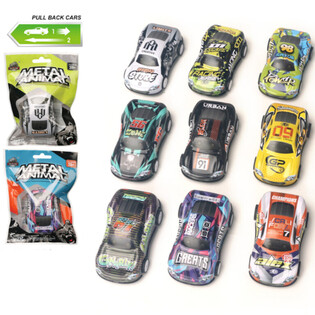 Voitures de Course en M&eacute;tal Pull Back en Sac Cadeau (24 pi&egrave;ces)