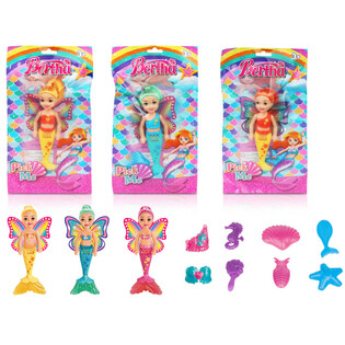 Poupée Sirène en sachet cadeau (24 pièces)