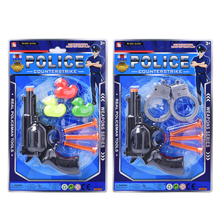 Set de jeu de police sur carte - 2 modèles assortis (6 pièces)
