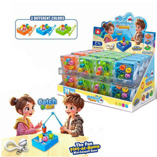 JEU DE PÊCHE À REMONTOIR - EN PRÉSENTOIR (32 pcs.)