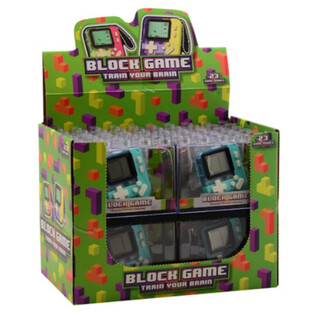 CONSOLE DE JEU BLOCK - COULEURS MIXTES - EN PR&Eacute;SENTOIR (12 pcs)