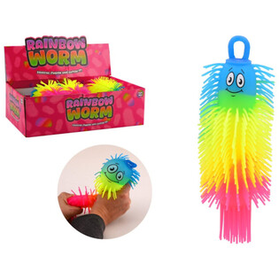 BALLE CHENILLE RAINBOW PUFFER - 22CM - COULEURS MIXTES - PRÉSENTOIR (24 pcs)