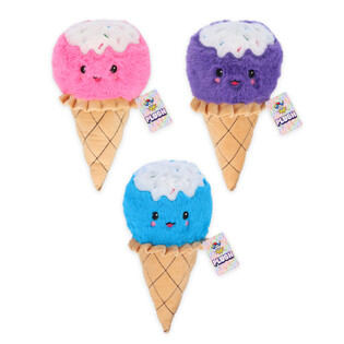 Grandes Glaces en Peluche - 25 cm - Couleurs Mixtes (12 pcs)