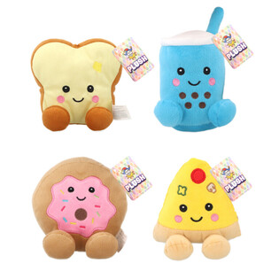 PELUCHES NOURRITURE - 13 CM - MOD&Egrave;LES ASSORTIS (12 pcs)