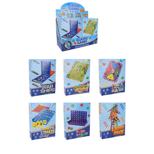 JEUX DE VOYAGE CLASSIQUES - EN PR&Eacute;SENTOIR (6 pcs)