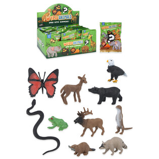 Pochettes Surprises Animaux Sauvages en Pr&eacute;sentoir (60 pcs)