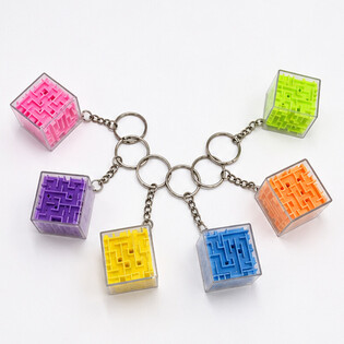 Porte-clés Jeu de Labyrinthe Cube (48 pcs)