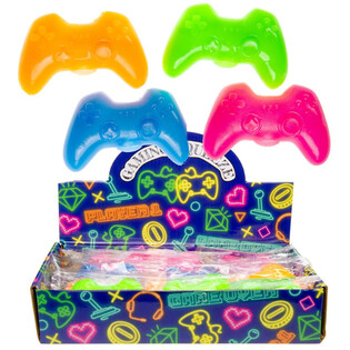 Manette Antistress Squeeze - Couleurs N&eacute;on Mix - en Pr&eacute;sentoir (12 pcs)