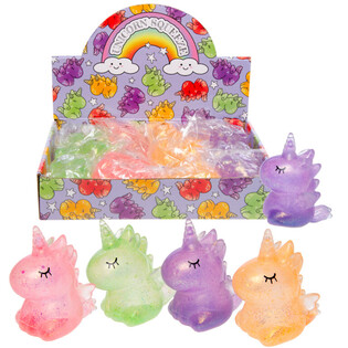 Licorne Squeeze / Squishy en Présentoir (12 pièces)