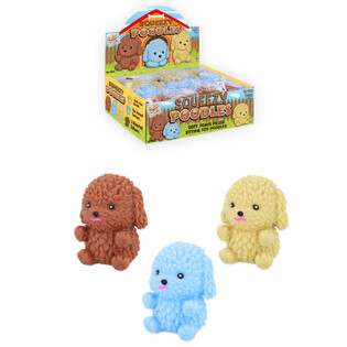 Caniches Stretchy Squishy en Pr&eacute;sentoir (12 pi&egrave;ces)