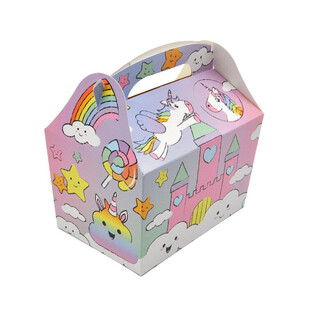 BO&Icirc;TE MENU LICORNE / UNICORN - Dim 18.5x12x19 CM - FOODBOX - KIDSBOX (24 pcs)