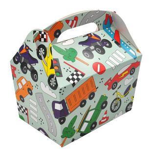 BO&Icirc;TE MENU MOD&Egrave;LE : V&Eacute;HICULES - Dim 18.5x12x19 CM - FOODBOX - KIDSBOX (24 pcs)