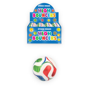 BALLE REBONDISSANTE FOOTBALL HIGH BOUNCE - EN PRÉSENTOIR (24 pcs)