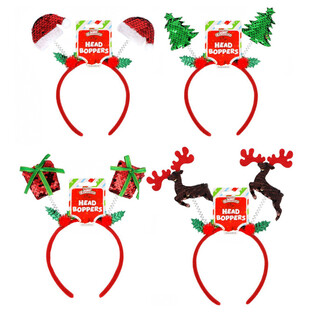 SERRE-T&Ecirc;TES DE NO&Euml;L EN MIX (12 pcs)