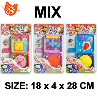 44 Cats Miao City sous Carte &ndash; 18x4x28 cm &ndash; Mod&egrave;les Mixtes (40 pcs)