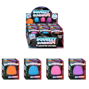 SQUEEZE GUM DROP - AVEC REMPLISSAGE SUGAR - EN DISPLAY (12 pcs)