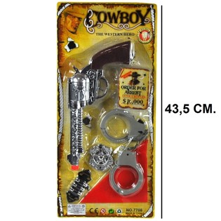 PANOPLIE DE COW-BOY SUR CARTE - MOD&Egrave;LE 5 (6 pcs)
