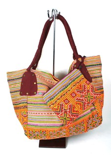 Sac Brocante B-Fair Grand Rouge - Sac &agrave; Main Artisanal