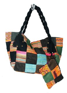 SAC PATCHWORK B-FAIR GRAND NOIR (1 pc)