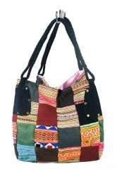 Grand Sac Patchwork B-Fair Noir - Fait Main (1 pc)