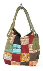Grand Sac Patchwork B-FAIR Vert (1 pc)