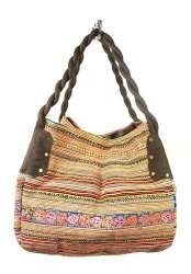 R&eacute;f: 97718A - Sac Brocart B-FAIR Grand Marron (1 pc)