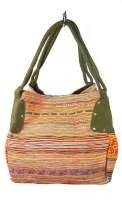 R&eacute;f: 97719C - Sac B-FAIR BROCADE Grand Vert (1 pc)