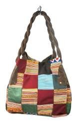 R&eacute;f: 97728 - SAC PATCHWORK B-FAIR PETIT MARRON (1 pc)
