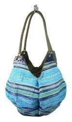 R&eacute;f: 97732B - Sac Pouche B-FAIR Vert/Bleu (1 pc)