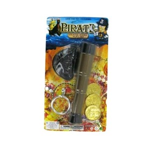 PANOPLIE DE PIRATE SUR CARTE - MOD&Egrave;LE 5 (6 pi&egrave;ces)