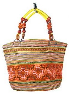 Sac B-FAIR Beads Marron/Jaune (1 pc)