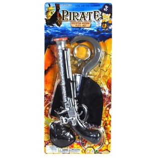 PANOPLIE DE PIRATE SUR CARTE MOD&Egrave;LE 4 (6 pcs)