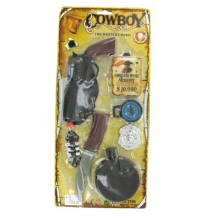 Set de Cowboy sur Carte - Mod&egrave;le 3 (6 pcs)