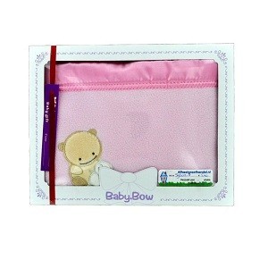 COUVERTURE POLAIRE B&Eacute;B&Eacute; BOW - ROSE