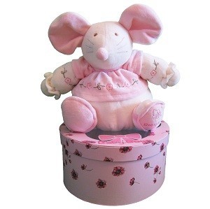 PELUCHE BABY BOW EN BO&Icirc;TE CADEAU - MOD&Egrave;LE 11