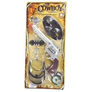 Set de Cowboy sous Carte - Mod&egrave;le 7 (6 pcs)