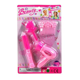 Set de Coiffure pour Filles sur Carte (6 pi&egrave;ces)