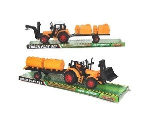 Tracteur avec remorque sous blister (2 pcs.)