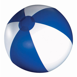 Ballon de Plage Bleu/Blanc (12 pcs)