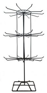 Présentoir Métallique Noir (3 Niveaux) - 1 pc