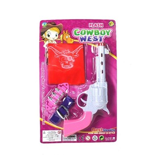 Set de Cowgirl pour Filles avec Lumi&egrave;re et Son (6 pcs.)